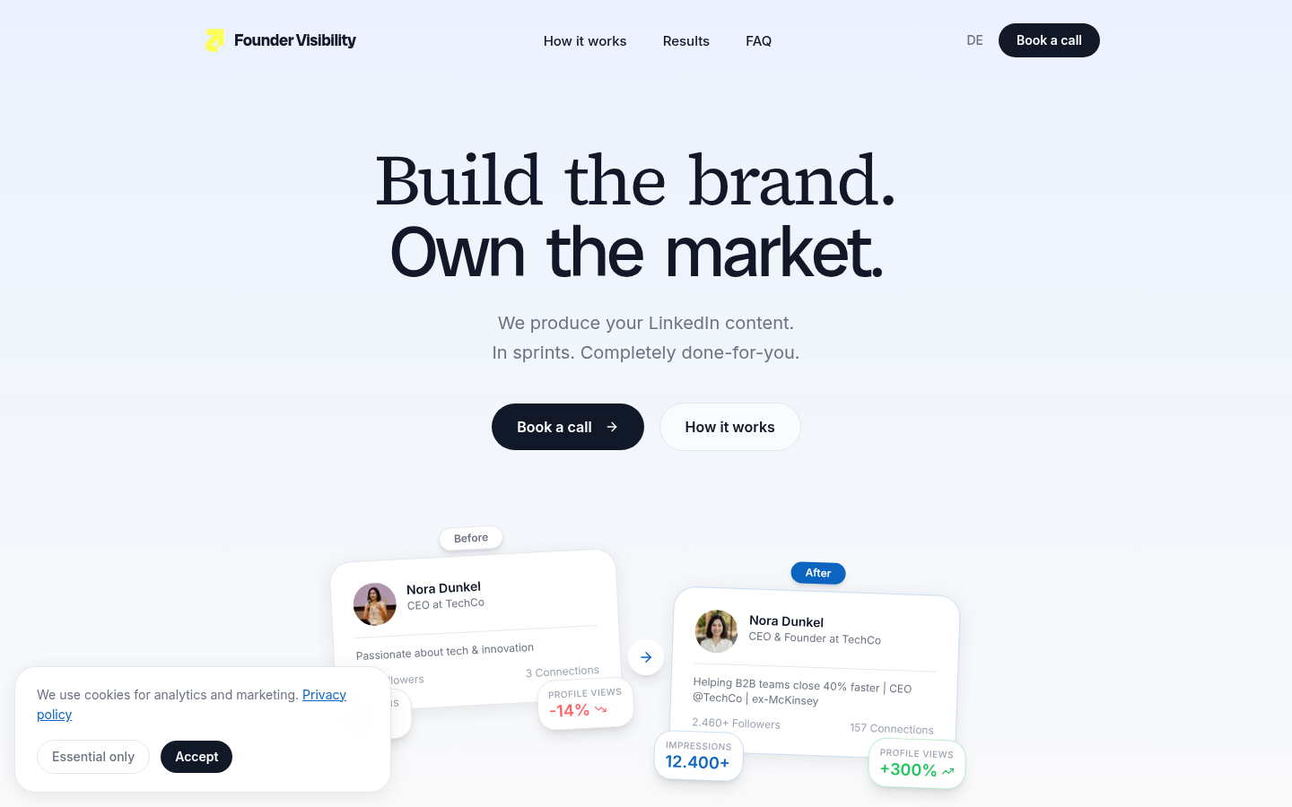 foundervisibility.com, unser LinkedIn-Programm für Founder